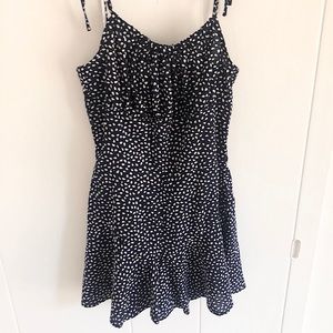 90’s inspired polka dot romper